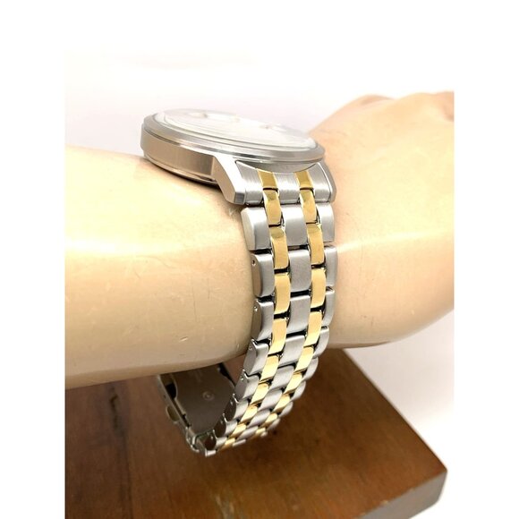 Citizen Men's Watch BM7464-52H Eco Drive White Dial Two Tone Steel 40mm - Picture 12 of 14